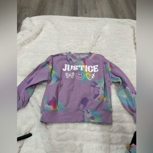 Justice Kids Multicolor Tie-Dye Sweatshirt